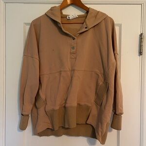 BUCKETLIST Tan Cowl Neck Sweater